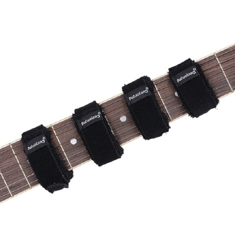 Muffler Band Stop Band Electric Guitar Electric Bass Acoustic Guitar Damper Musical Instrument Accessories, Size:Medium(Black)