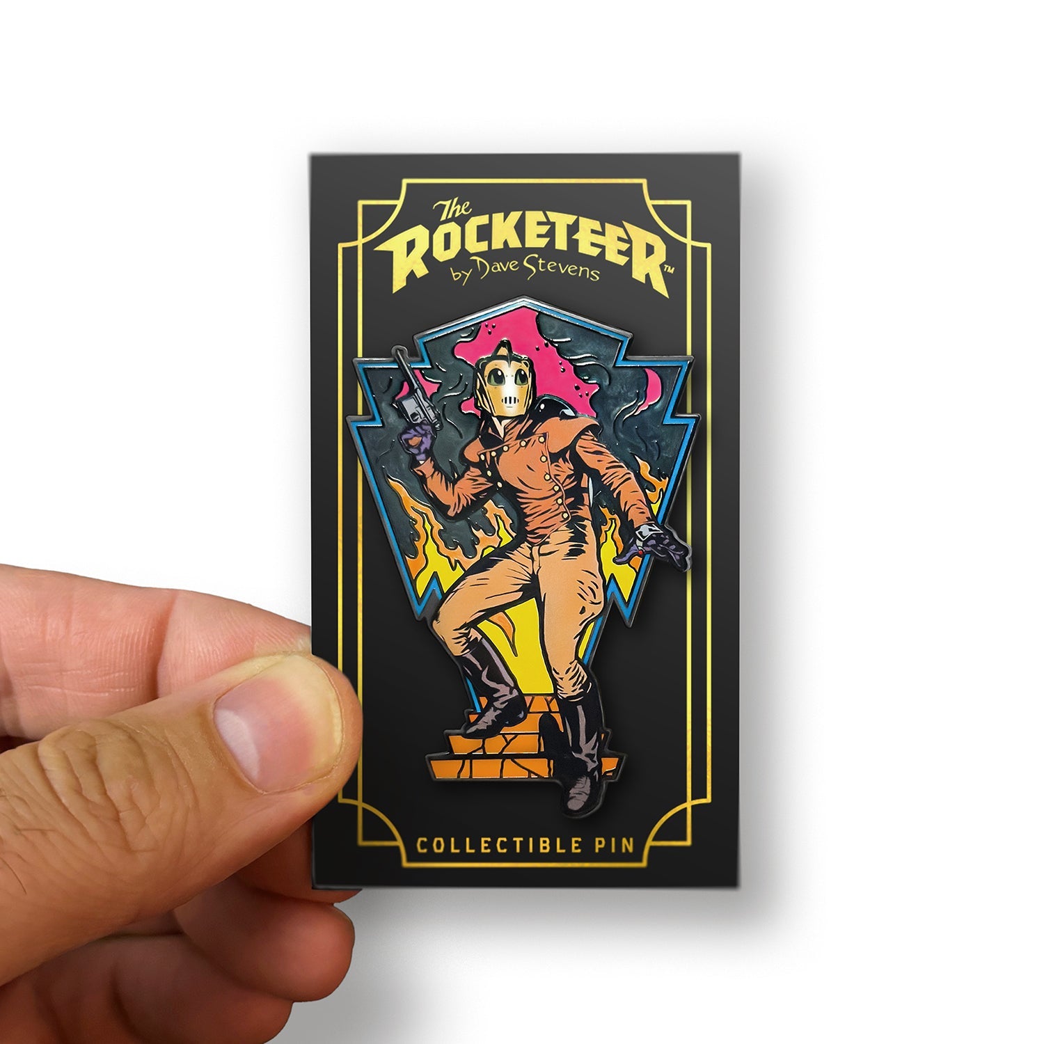 The Rocketeer "Holy Moses!!" Enamel Pin – Black Nickel