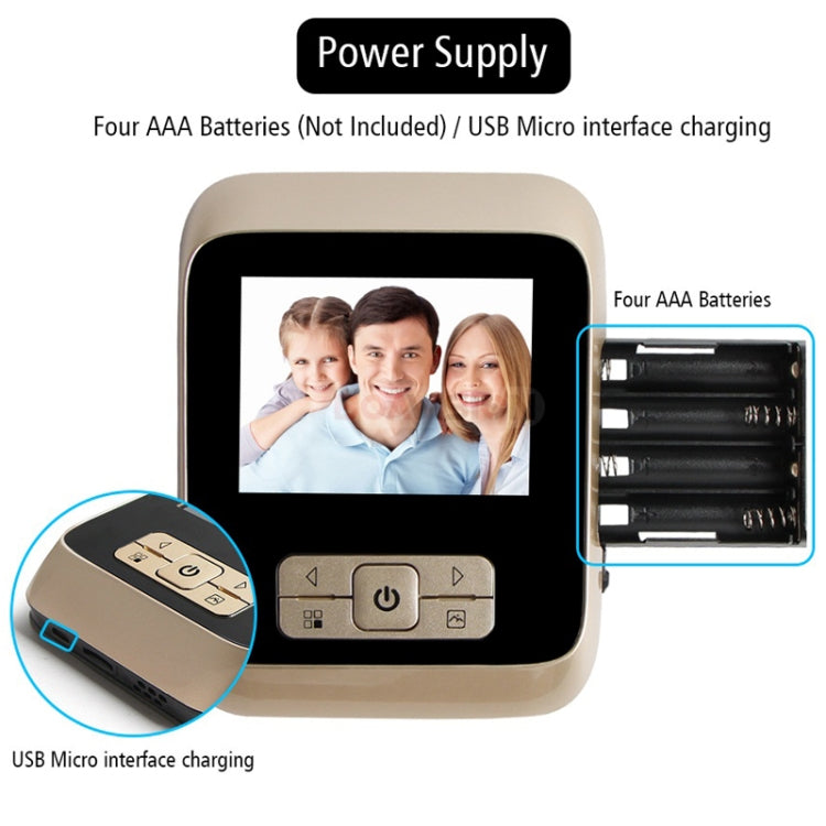 M530 3.0 inch TFT Display 3.0MP Camera Video Digital Door Viewer, Support TF Card (32GB Max) & Infrared Night Vision (Bronze)