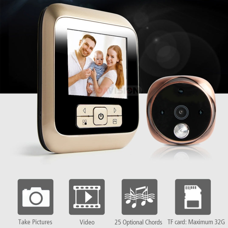 M530 3.0 inch TFT Display 3.0MP Camera Video Digital Door Viewer, Support TF Card (32GB Max) & Infrared Night Vision (White)