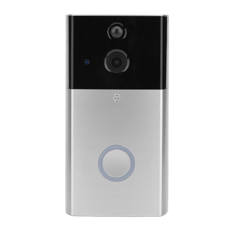 VESAFE HD 720P Security Camera Smart WiFi Video Doorbell Intercom, Support TF Card & Infrared Night Vision & Motion Detection App for IOS and Android(With Ding Dong/Chime)(Silver)