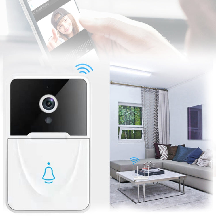 DoorBell X3 VGA WiFi Smart Video Doorbell with Chime, Support Night Vision(White)