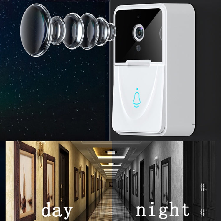DoorBell X3 VGA WiFi Smart Video Doorbell with Chime, Support Night Vision(White)
