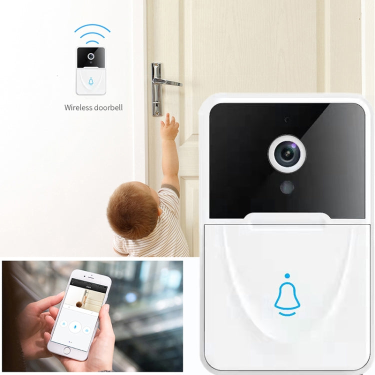 DoorBell X3 VGA WiFi Smart Video Doorbell with Chime, Support Night Vision(White)