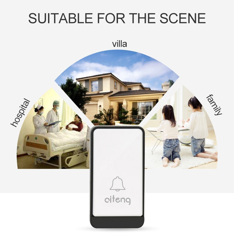 AITENG V029J Wireless Batteryless WIFI Doorbell, US Plug