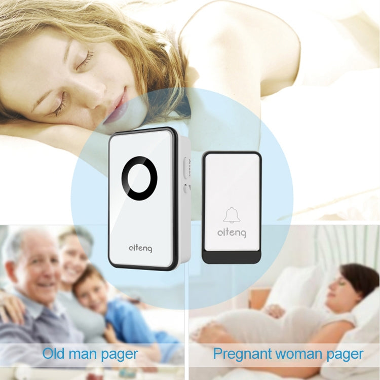 AITENG V018J Wireless Batteryless WIFI Doorbell, US Plug