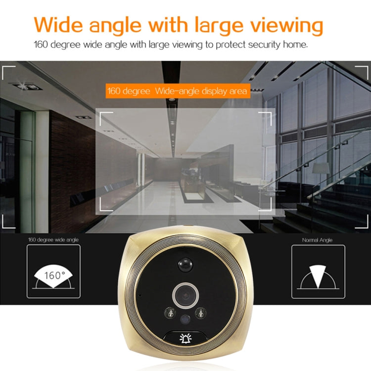 N6 2.0 Million Pixels 4.3 inch Screen Video Doorbell(Black)