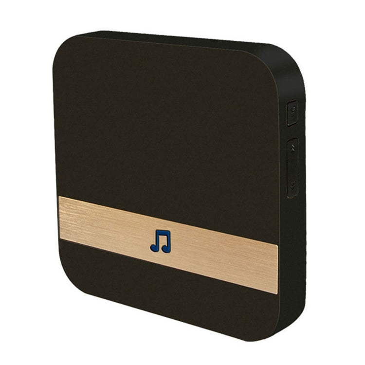 B10 52 Chimes 110dB Doorbell Receiver Low Power Consumption Home Door Tools, EU Plug, AC 90-260V (Black)