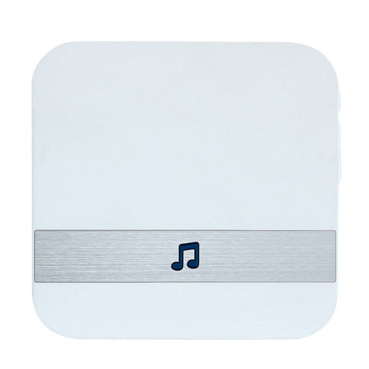 B10 52 Chimes 110dB Doorbell Receiver Low Power Consumption Home Door Tools, EU Plug, AC 90-260V (White)