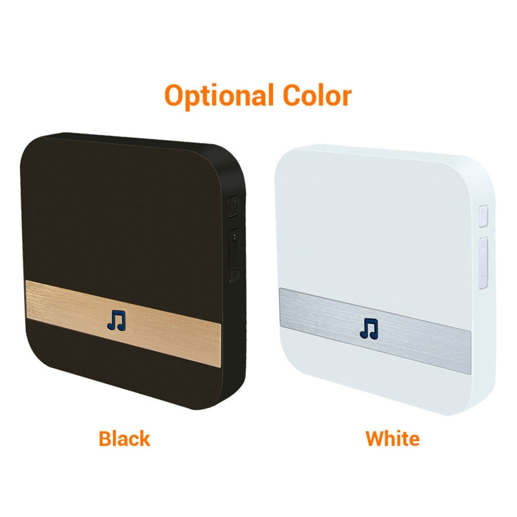 B10 52 Chimes 110dB Doorbell Receiver Low Power Consumption Home Door Tools, EU Plug, AC 90-260V (White)