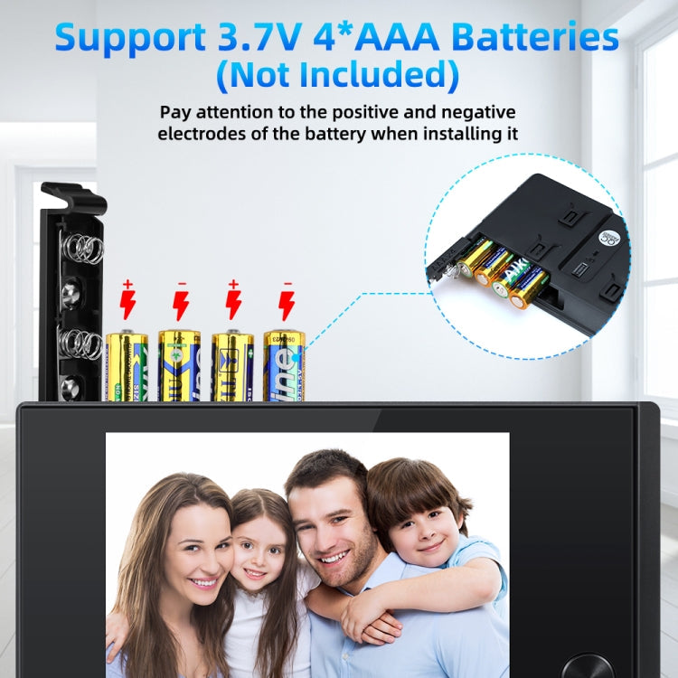 SN520AD 3.5 inch Screen 2.0MP Security Camera Digital Peephole Door Viewer (Black)