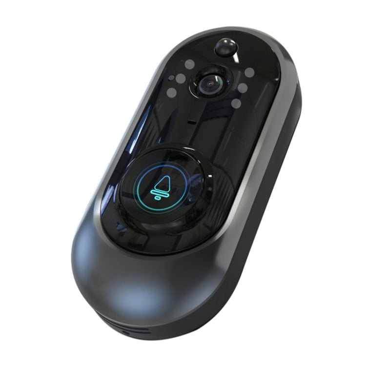 M108 720P 6400mAh Smart WIFI Video Visual Doorbell,Support Phone Remote Monitoring & Real-time Voice Intercom (Black)