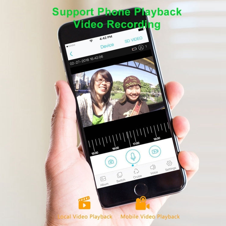 M108 720P 6400mAh Smart WIFI Video Visual Doorbell,Support Phone Remote Monitoring & Real-time Voice Intercom (Black)