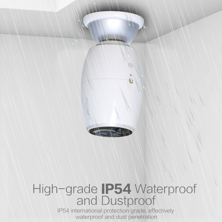 X3 1080P WiFi Smart Video IP54 Waterproof Digital Camera Door Viewer, Support TF Card & Infrared Night Vision(White)