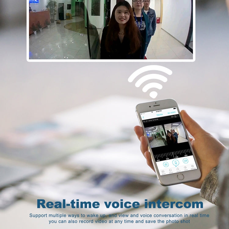 M101 WiFi Intelligent Video Doorbell, Support Infrared Night Vision / Motion Detection / Two-way Intercom / 32GB SD Card (Black)