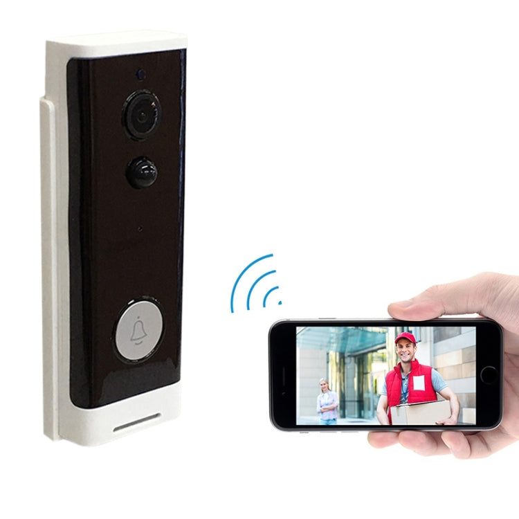 M200A 1080P WiFi Intelligent Round Button Video Doorbell, Support Infrared Motion Detection & Adaptive Rate & Two-way Intercom & Remote / PIR Wakeup(White)