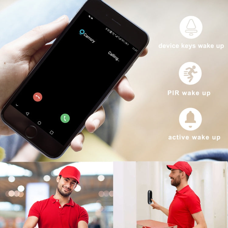 M200A 1080P WiFi Intelligent Round Button Video Doorbell, Support Infrared Motion Detection & Adaptive Rate & Two-way Intercom & Remote / PIR Wakeup(White)