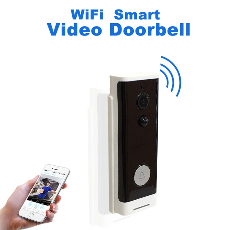 M200A 1080P WiFi Intelligent Round Button Video Doorbell, Support Infrared Motion Detection & Adaptive Rate & Two-way Intercom & Remote / PIR Wakeup(White)