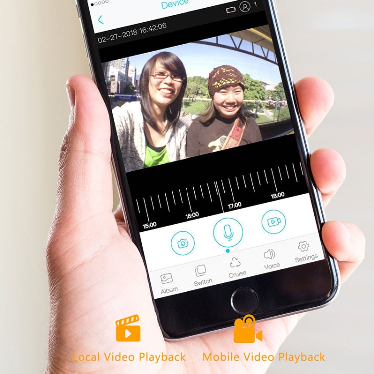 M200B WiFi Intelligent Square Button Video Doorbell, Support Infrared Motion Detection & Adaptive Rate & Two-way Intercom & Remote / PIR Wakeup(White)