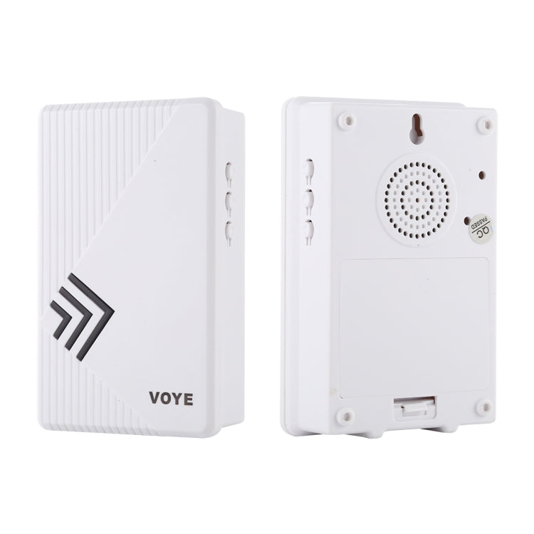 VOYE V022F Home Music Remote Control Wireless Doorbell with 38 Polyphony Sounds (White)