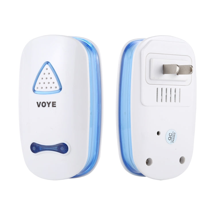 VOYE V025A Home Music Remote Control Wireless Doorbell with 38 Polyphony Sounds, US Plug (White)