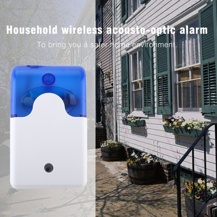 103 Mini Strobe Siren Durable Home Security Alarm System (Blue)