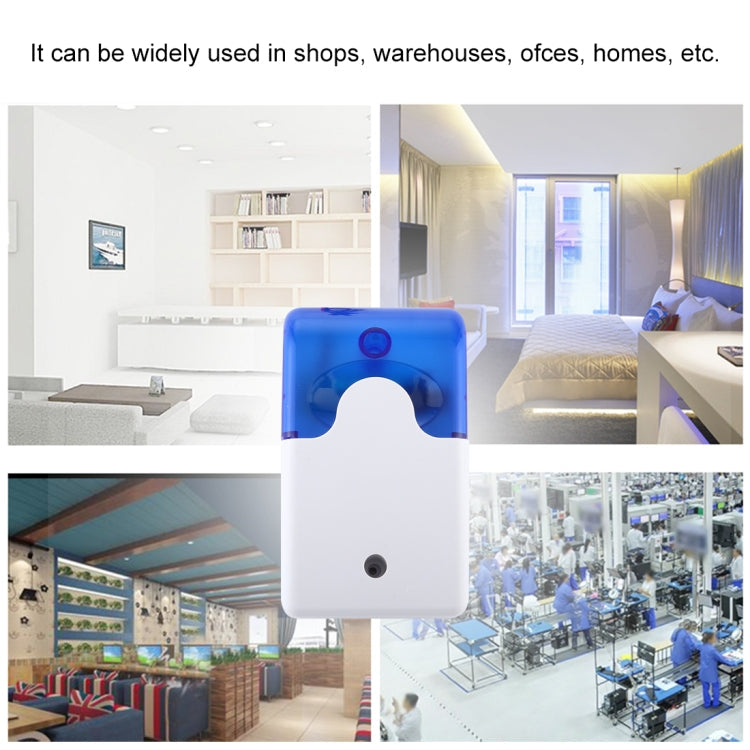 103 Mini Strobe Siren Durable Home Security Alarm System (Blue)