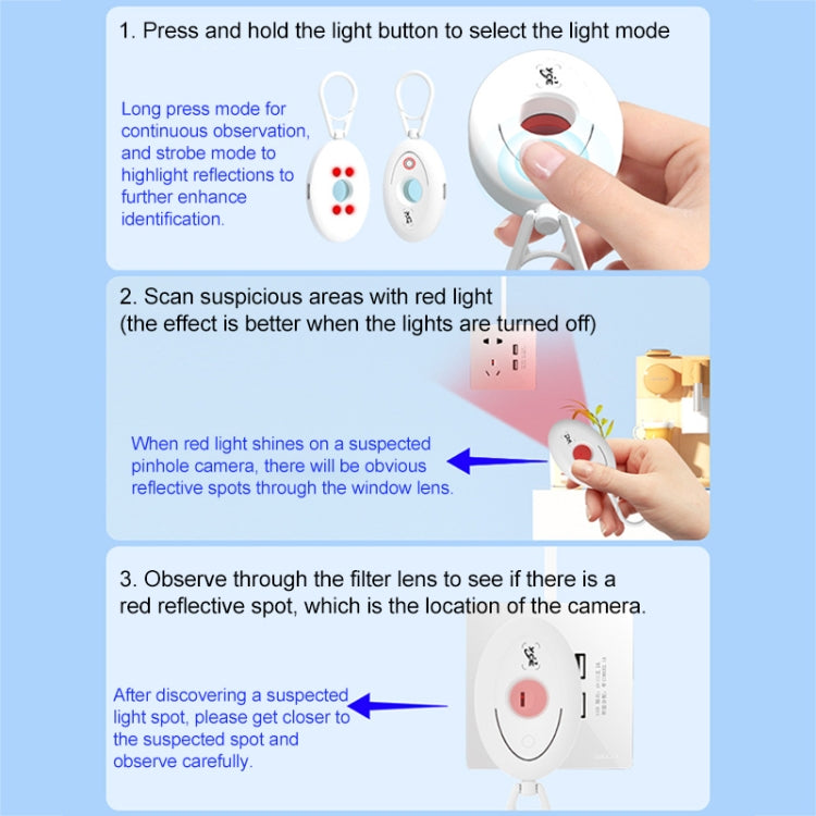 YCE-P49 Hotel Anti-candid Camera Detector Infrared Anti-candid Camera Monitoring Detector