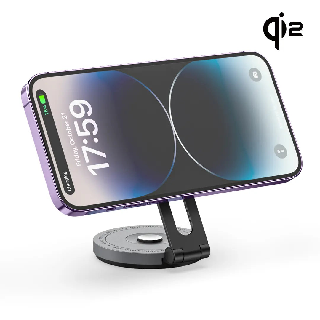 ZIKE Z677 15W Qi2 Tesla Magnetic Wireless Charger Phone Holder