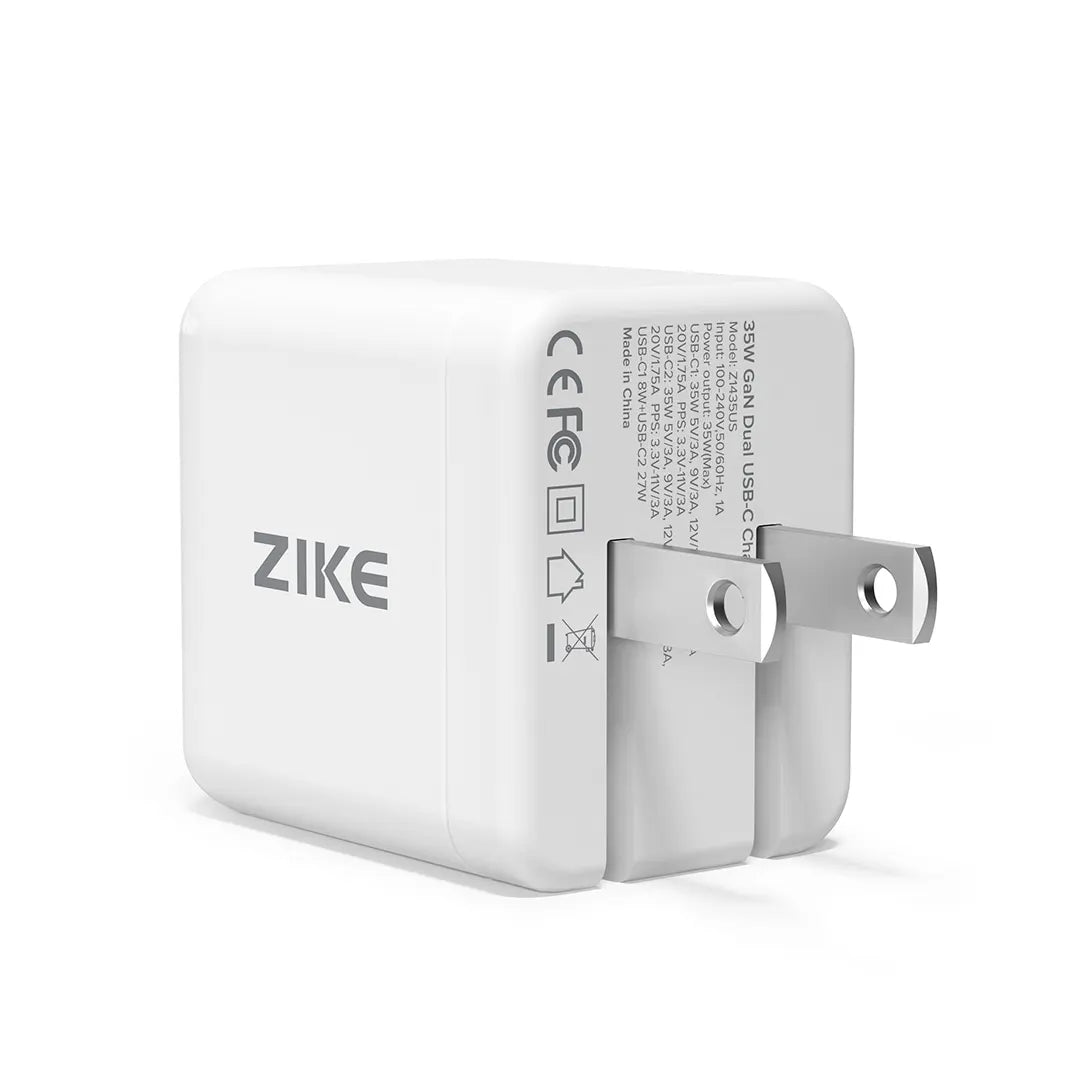 ZIKE Z1435 35W GaN Dual USB-C Charger
