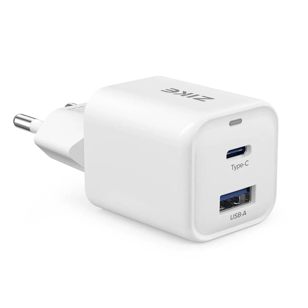 ZIKE Z1333 35W GaN USB-C + USB-A Dual-Port Wall Charger