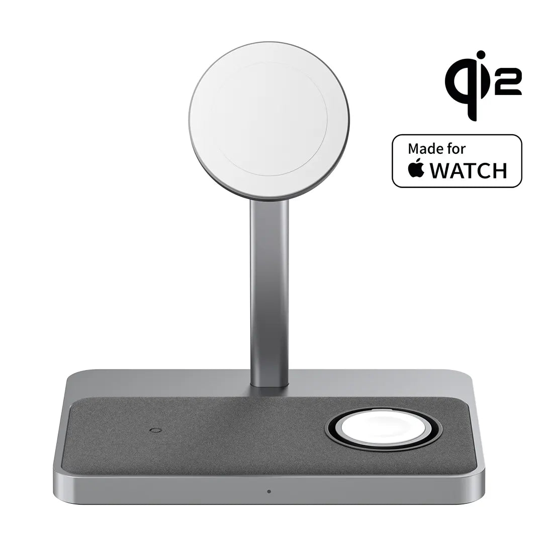 ZIKE Z557C 3-in-1 Qi2 & MFW Magnetic Wireless Charging Stand