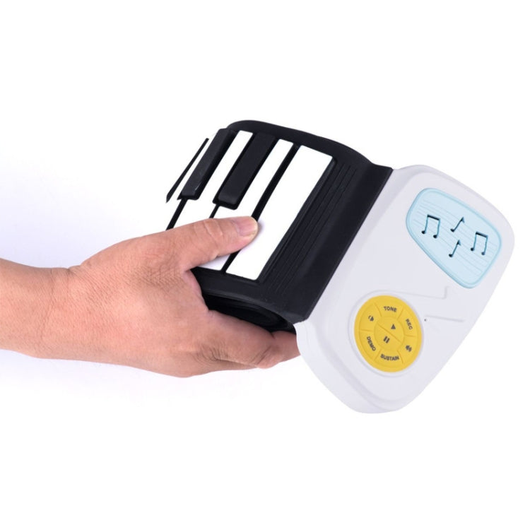 49-key Hand Roll Silicone Children Electronic Piano
