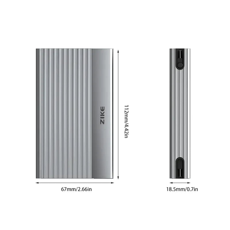 ZikeDrive Z666 USB4 40Gbps NVMe M.2 SSD Enclosure