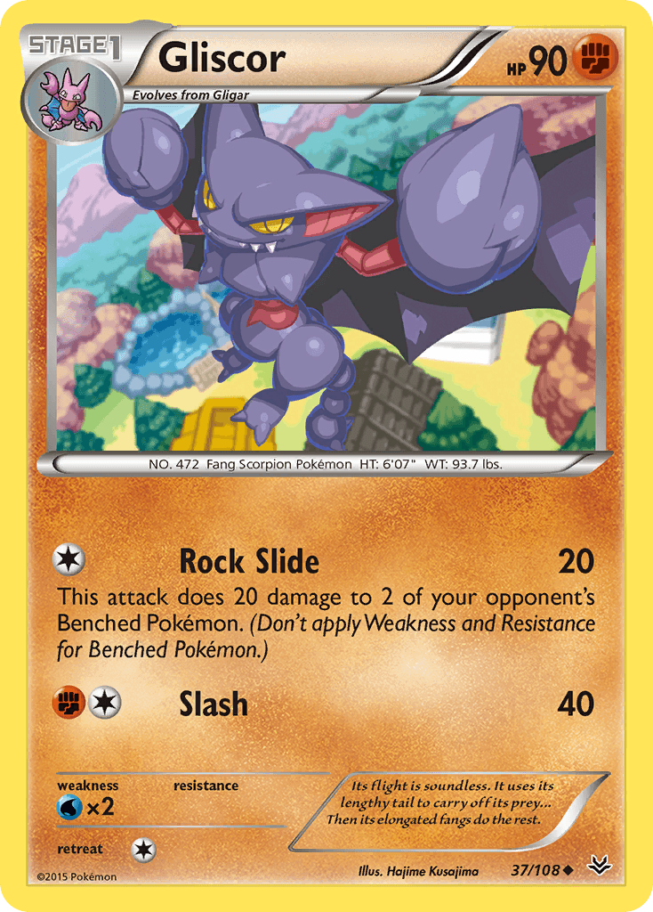 Gliscor (37/108) [XY: Roaring Skies]