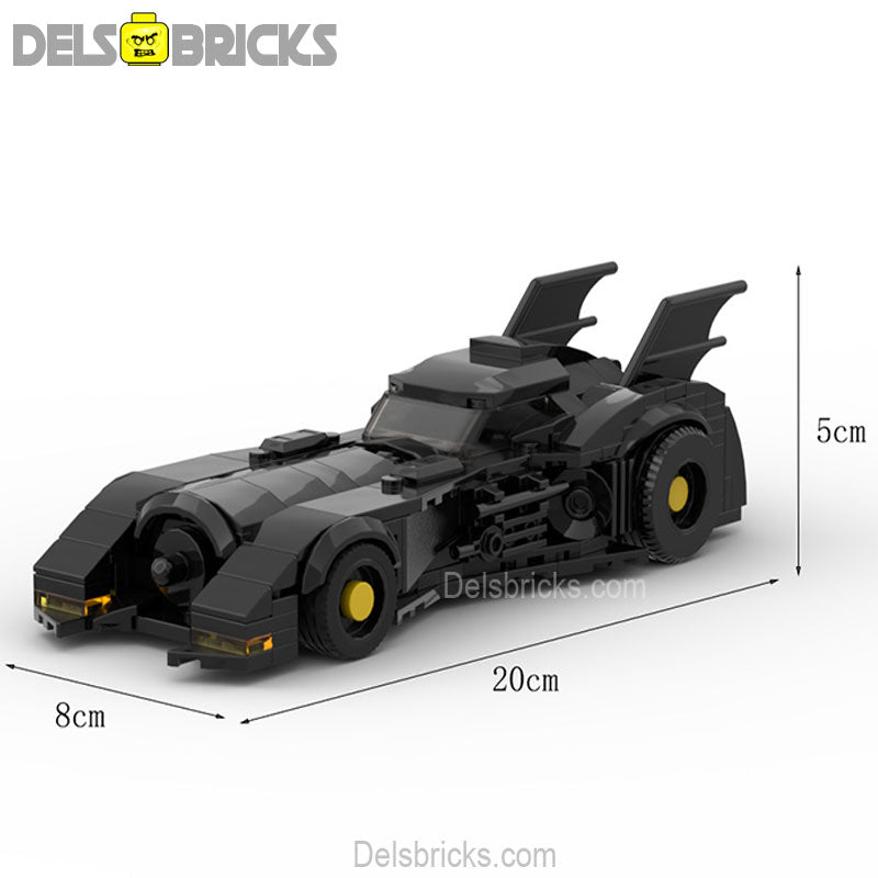 Batmobile Toy Car from Batman 1989 Movie Custom Lego Star Wars Minifigures