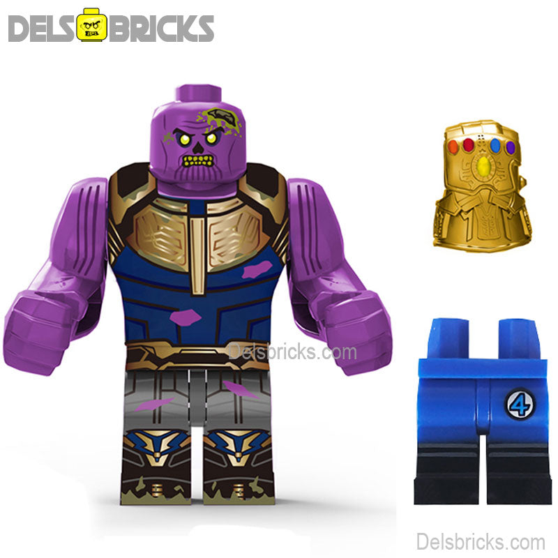 Zombie Thanos from Avengers Lego Minifigures Custom Toys