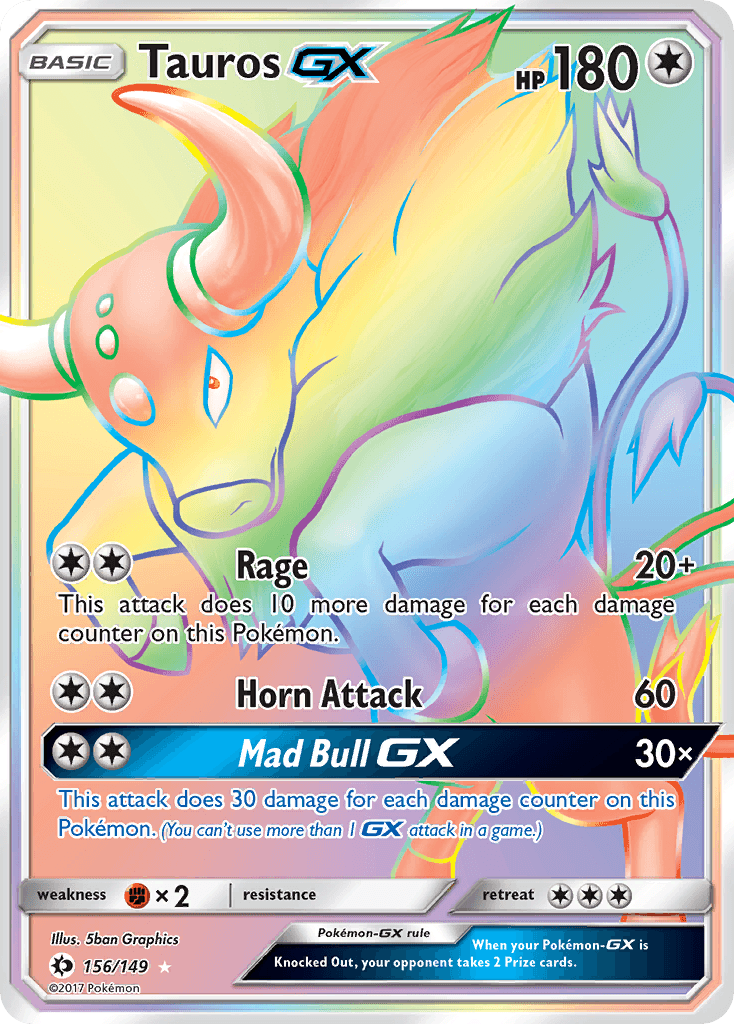 Tauros GX (156/149) [Sun & Moon: Base Set]