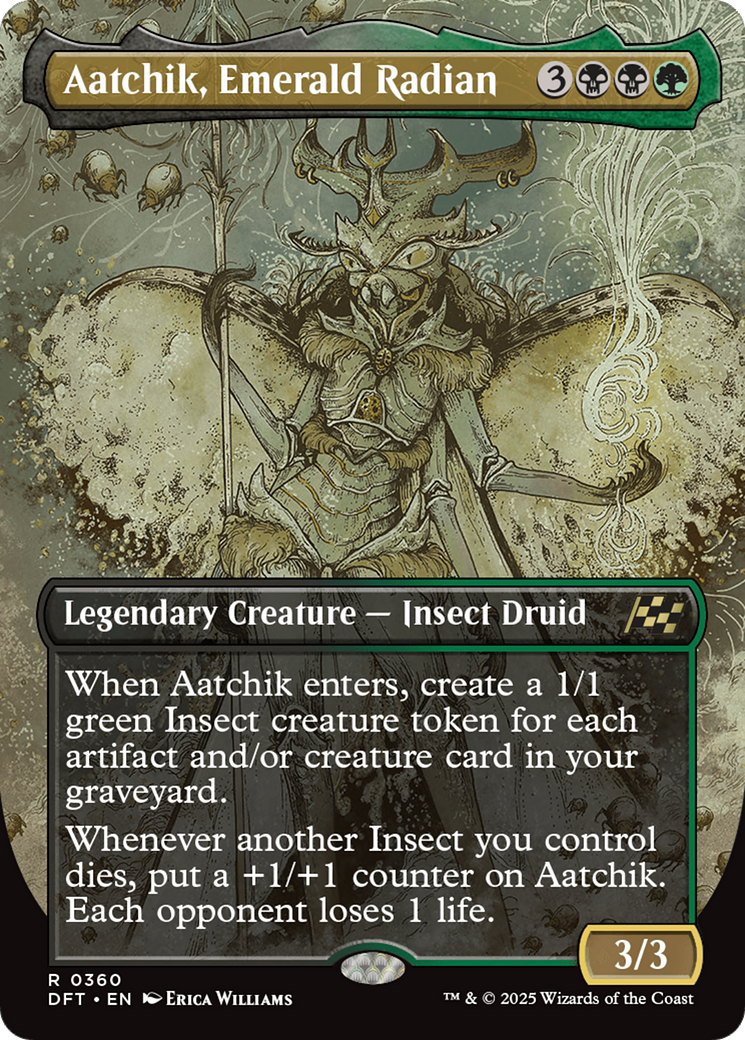 Aatchik, Emerald Radian (DFT-360) - Aetherdrift (Borderless) Foil