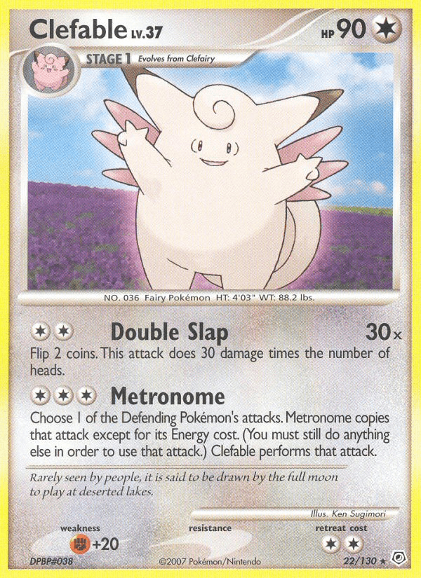 Clefable (22/130) [Diamond & Pearl: Base Set]
