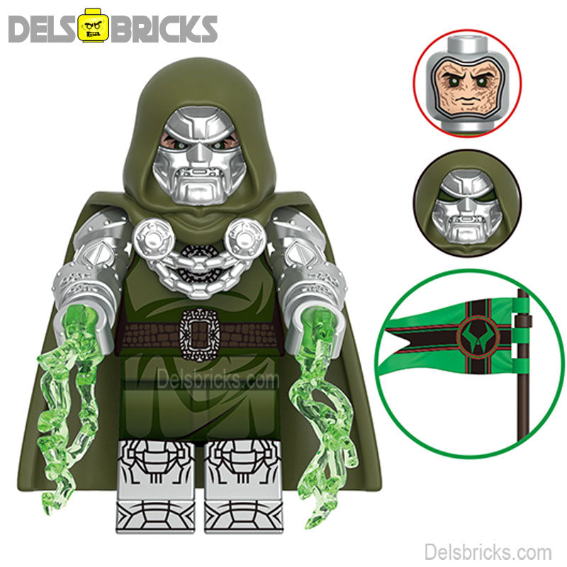 Dr Doom Fantastic Four Lego Minifigures Custom Toys Marvel MCU 3