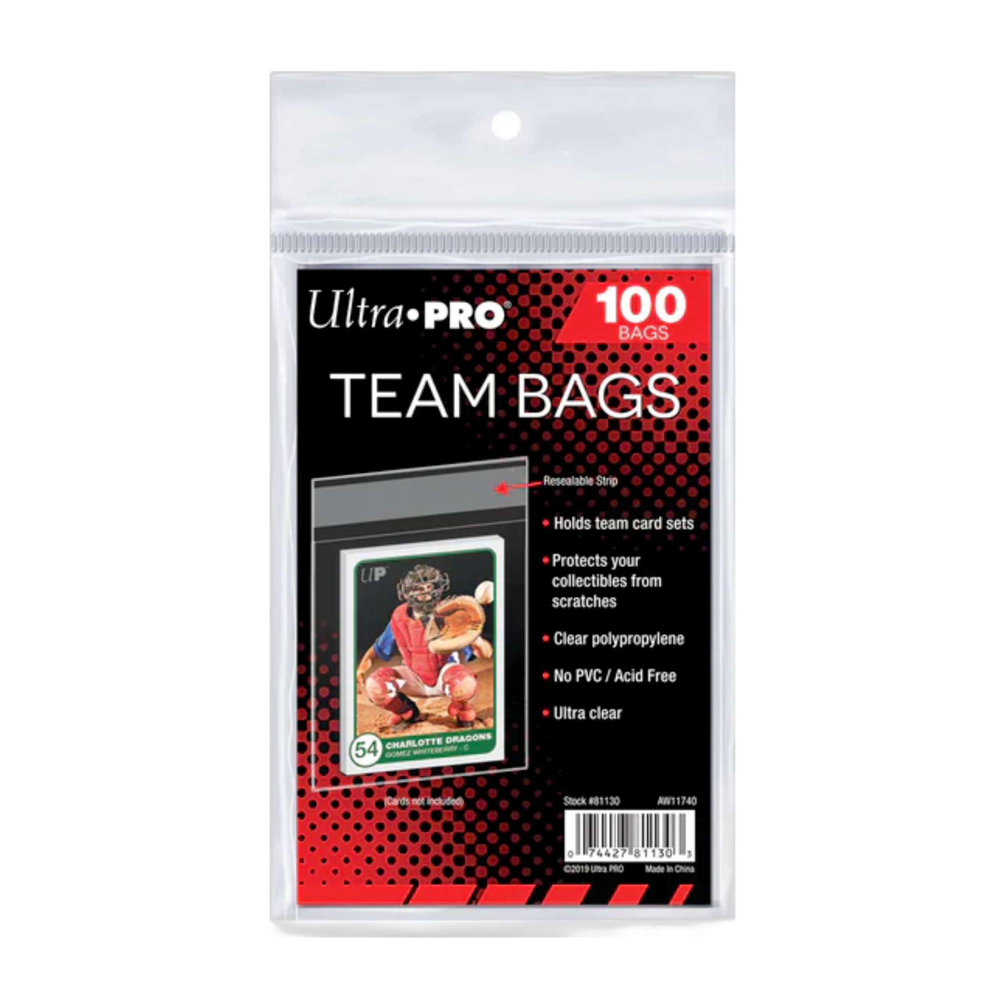 Ultra-Pro Team Bags 100ct