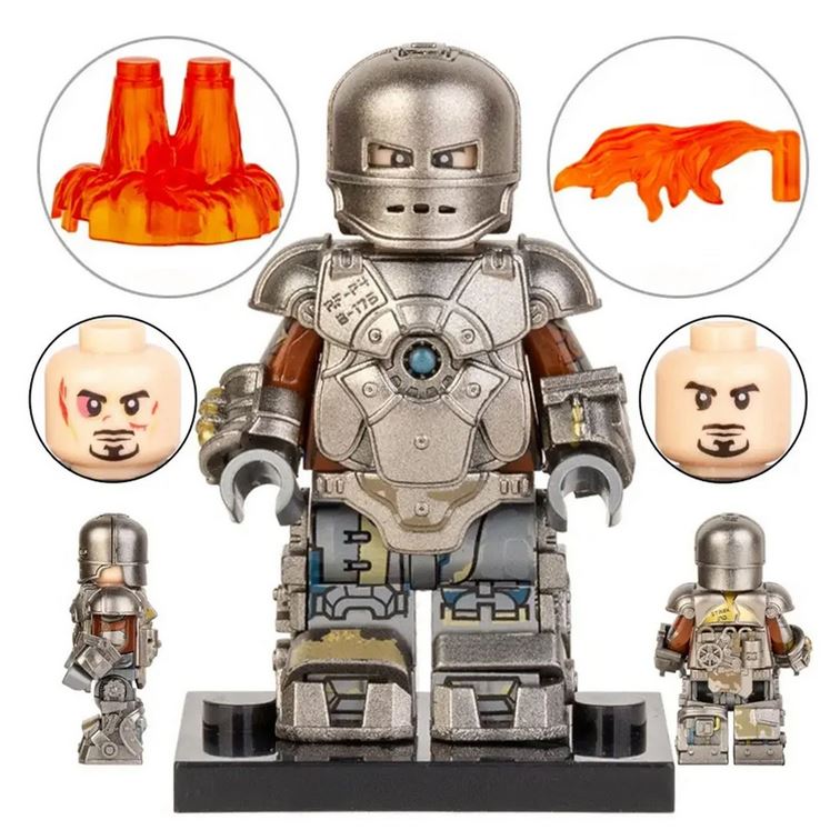 Iron Man Mark 1 First Ironman Suit lego Minifigures Custom Toys