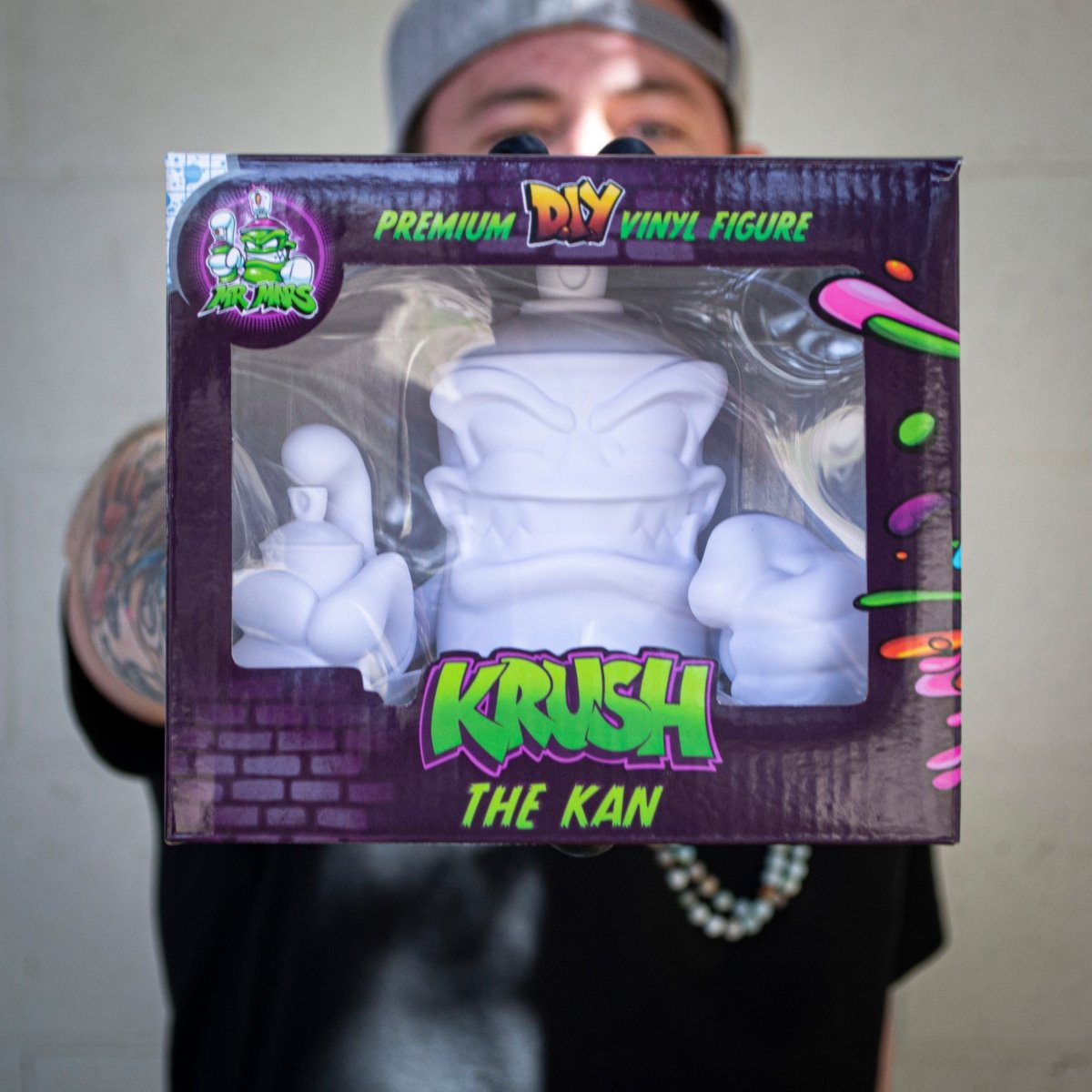 KRUSH THE KAN 5 inch DIY WHITE VINYL FIGURE