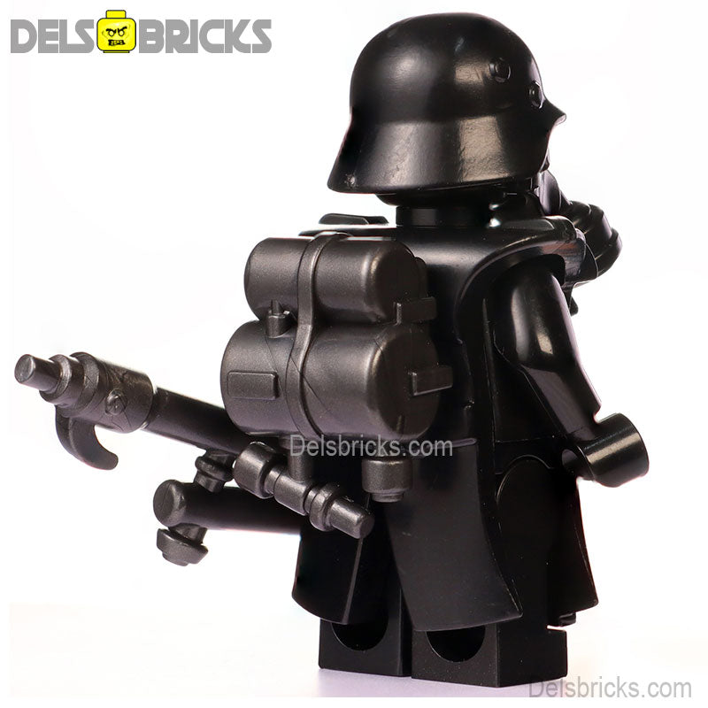 World War 2 Gas Mask Flame trooper Officer Custom Lego Star Wars Minifigures Toys