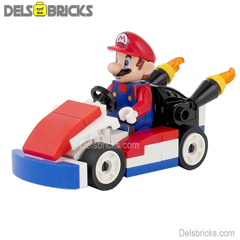 Mario Kart Brothers Super Mario Lego Minifigures Custom Toys