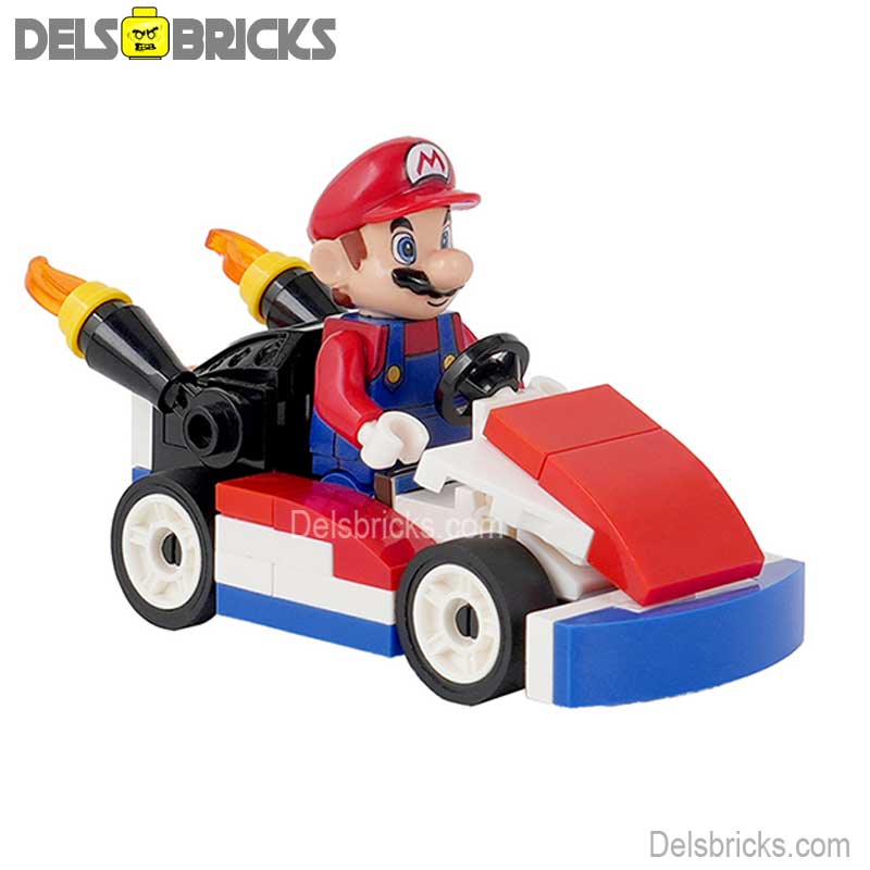 Mario Kart Brothers Super Mario Lego Minifigures Custom Toys