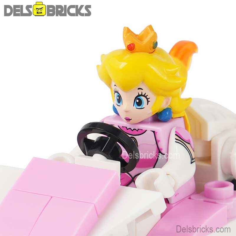 Princess Peach kart Mario Brothers Movie Super Mario Lego Minifigures