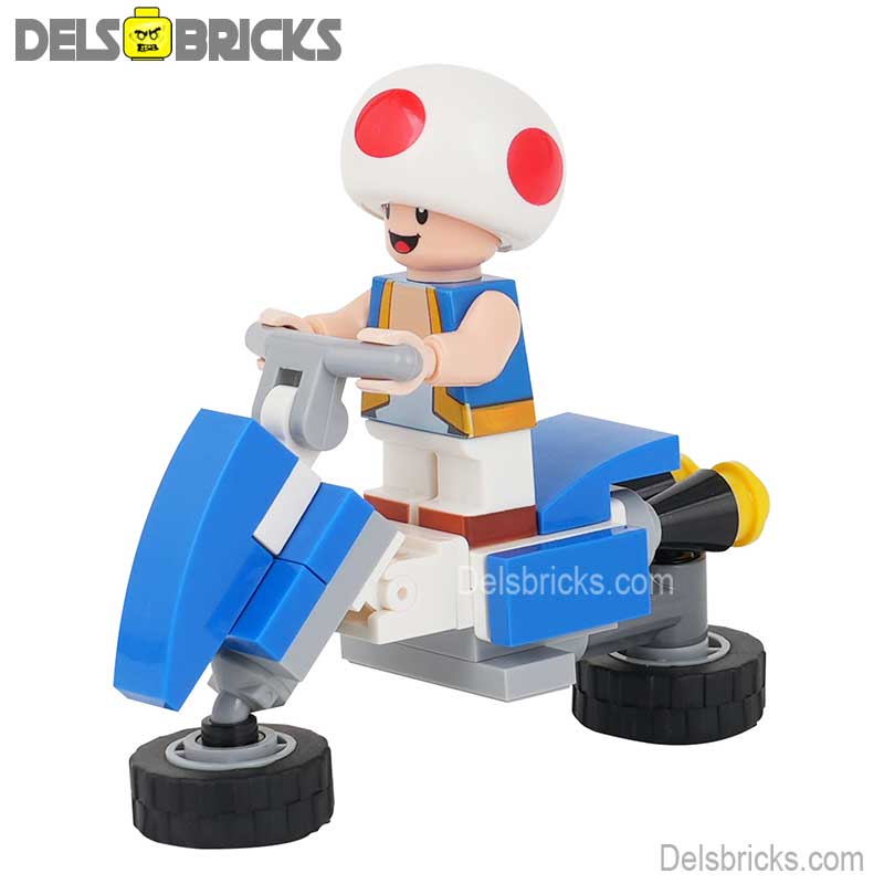Toad Kart Super Mario Lego Minifigures From Mario Brothers Movie