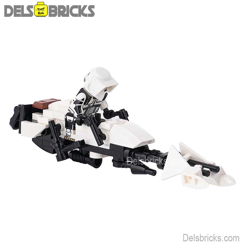 Speeder Bike & Biker Scout Lego Minifigures Custom Toys